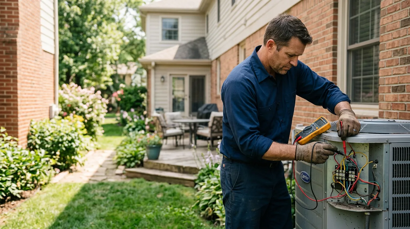 HVAC technician working near Cameron, TX